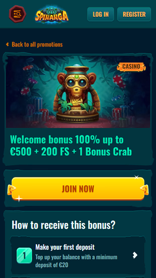 Spinanga Italia: Bonus e Promozioni del Casinò